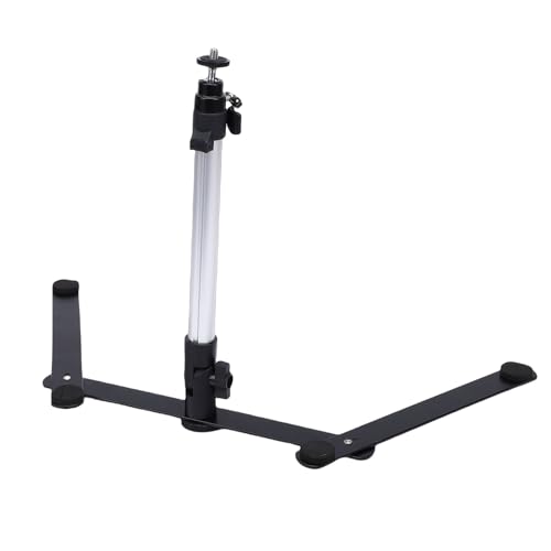 Tripode de techo con rotación de 360 grados, soporte para proyector con clip para teléfono y control remoto, montura de escritorio para cámara web para enseñanza en línea y transmisión en vivo miniatura 3