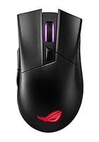 ASUS ROG Gladius II Wireless ergonomic RGB gaming mouse with dual 2.4GHz Bluetooth wireless connectivity, advanced 16000-dpi sensor, ROG-exclusive switch socket design, and Aura Sync lighting