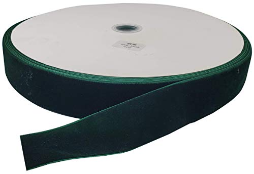 Image of 10 Yards Velvet Ribbon Spool(Dark Green, 1 1 /2 inch)