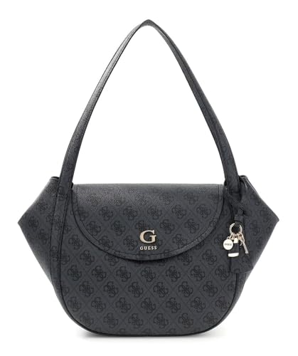 Sac à épaule GUESS Coleen gris foncé avec logo imprimé pour femme
