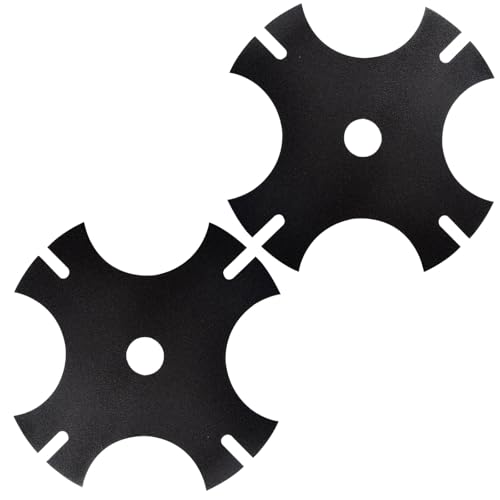 YAQINGMY 2 Pcs AEB0800 Multi-Head System Replacement Edger Blade / 4-Side Edger Star Blade (1 inch Center Hole) for EGO 56V EA0800 ME0801 ME0800 Edger