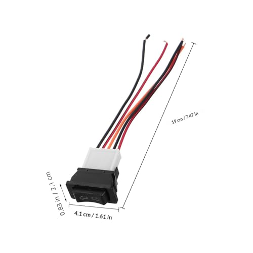 Interruptor de elevalunas eléctrico automotor de 5 pines y cableado para botonera de coche 2