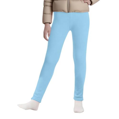 Kids Girls Comfy Thick Cotton Tights Pants Toddler Fleece Lined Thermal Leggings Fall Winter Warm Ankle Length Leggings2