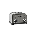 Cuisinart CPT-180BKS Classic 4-Slice Toaster, Black/Stainless Steel