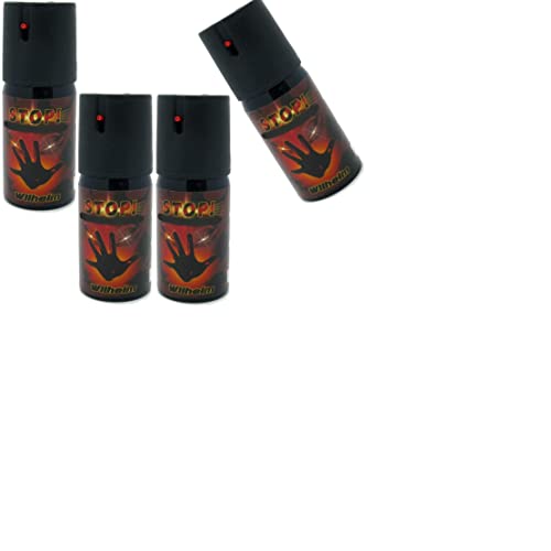 Pfefferspray Wilhelm 4 x 40 ml für Tierabwehr und Selbstverteidigung