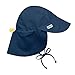 i Play. Toddler Flap Sun Protection Swim Hat, Navy, 2T-4T