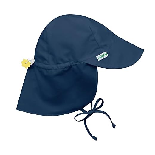 i play. Baby Flap Sun Protection Swim Hat, Navy, 0-6 Months