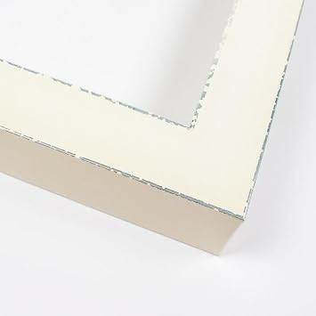 14x20 Frame White Solid Wood Shadow Box Width 1.75 Inches | Interior Frame Depth 1 13/16 Inches | Agnes Contemporary Photo Frame Complete with UV Acrylic, Foam Board Backing & Hanging Hardware