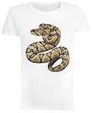 generico serpente a sonagli dalla coda nera premium t-shirt manica corta bianca da donna