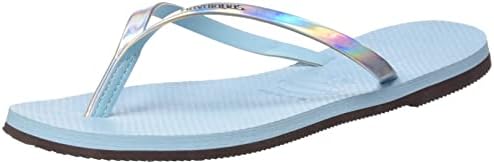 Havaianas Women's You Metallic Flip-Flop, Blue Water, 5 UK