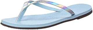 Havaianas Women's You Metallic Flip-Flop, Blue Water, 5 UK