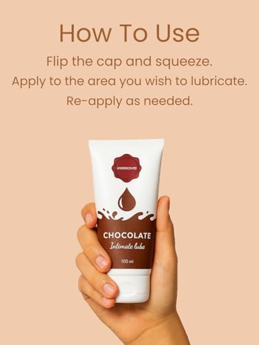 Image of Undercover By ZeroKaata Chocolate Water Based Lube For Men and Women (100 ml)