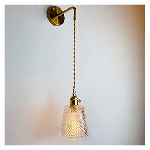 Lámpara de pared moderna de vidrio con luz LED ajustable para dormitorio y decoración del hogar 2