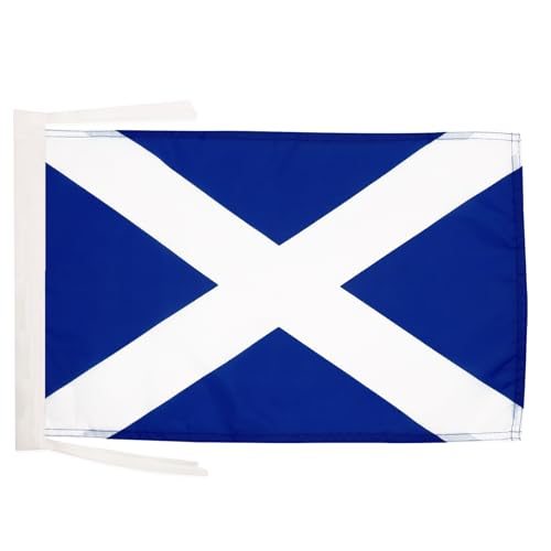 AZ FLAG Bandera de Escocia 45x30cm   BANDERINA ESCOCÉSESA 30 x 45 cm cordeles