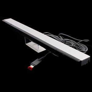 Kingzer New Wired Remote Sensor Bar Infrared Ray Inductor For Nintendo Wii Silver