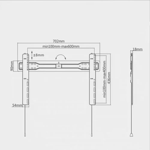 Support pour écrans de télévision extensible avec cordon magnétique innovant - 2