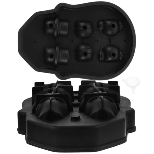 Molde Flexible de Silicona para Cubitos de Hielo Calavera miniatura 1