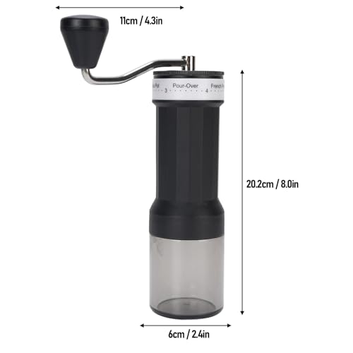 Molinillo de café manual con muela cerámica y 40 niveles de grosor 8