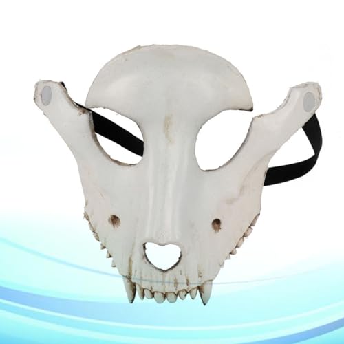 NOLITOY 2 Peças Cosplay De Gato Cabeça De Cabra De Caveira De Halloween Esqueleto Capacete De Espuma