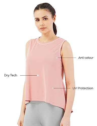 Image of PUMP'D Athleisure Women's Sleeveless Fashion Workout Vest for Women & Girls | Lightweight Activewear for Running, Sports & Gym - Lightweight, Anti-Odor, UV Protect, Dry Tech, Ultra Soft Seams