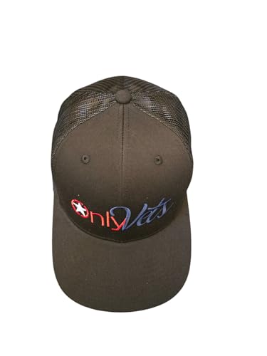 Image of USA Only Vets Hat Flag Veteran Hat for Men Women, Funny Embroidered American Army Military Baseball Cap