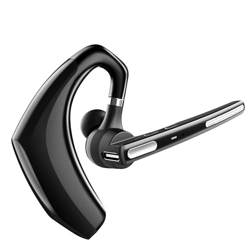 Bluetooth Headset ,Wireless bluetooth earpiece with ENC Noise Cancelling Mic, 110H Playback, Bluetooth 5.1 Dual Connectivity, Wireless Headphones Compatible iPhone/Android/PC (Office/Driving)