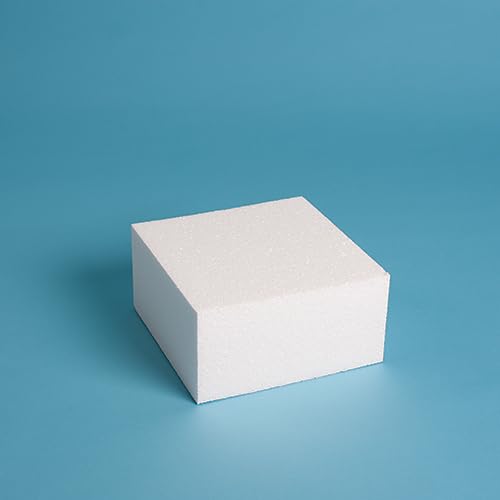 7" Square Polystyrene Cake Dummy 5" Height