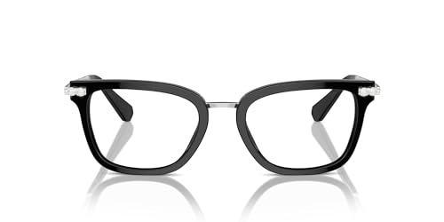 Swarovski Marcos cuadrados para gafas graduadas Sk2018 para mujer, Negro (black/Demo Lens), 52 mm