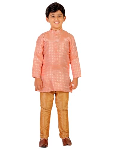 Image of Boy's Kurta Pajama Set (Silk) Traditional Dress Ethnic Wear (P-170)