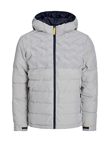 Jack & Jones JCOBERG Puffer Veste matelassée, Gris Clair chiné, XL Homme