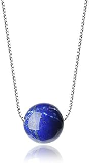 COAI Women's Gemstone 925 Sterling Silver Necklace for Ladies 45cm