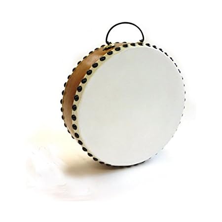 Amazon 国産手作り本格皮和太鼓 白 70号 バチ1本付き 大阪太鼓工業組合 ドラム 打楽器 おもちゃ