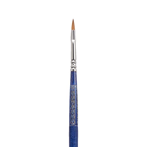 Escoda Optimo Series Artist Oil & Acrylic Long Handle Paint Brush, Pure Kolinsky, Filbert, Size 2 #TOP1