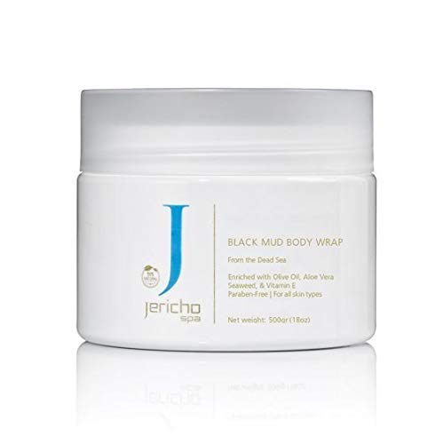 Jericho Black Mud Body Wrap, Black Mud from the Dead Sea - Spa Collection, 18oz