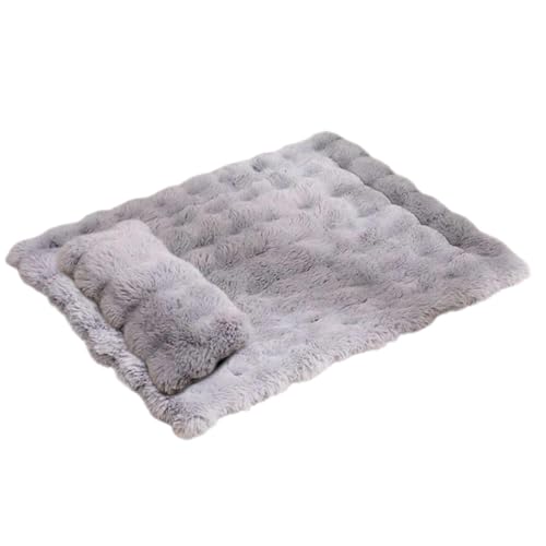 Cat Mat Bed - 60x45cm Washable Warm Sleeping Pad With Detachable Pillow, 90x60cm Large Pet Mattress For Dogs & Cats, Thermal Win