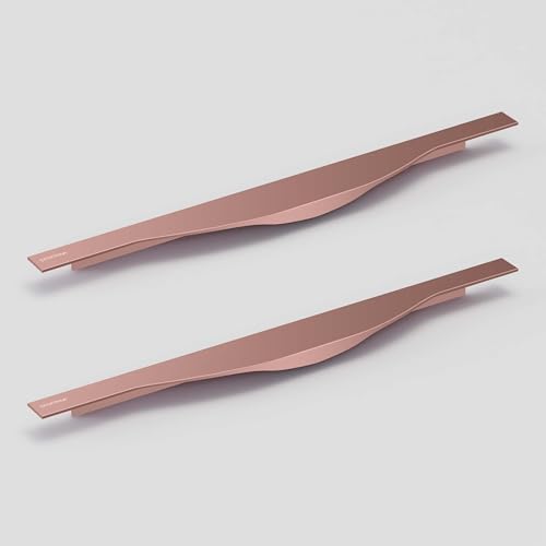 Plantex Profile Handle for Kitchen Cabinet/12 Inch Aluminium Drawer Profile Handle/Wardrobe Pull Handle for Home/Office/Hotel - Pack of 2 (Rose Gold)