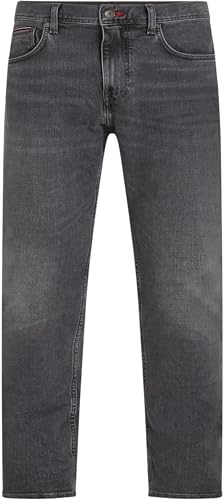 Tommy Hilfiger Herren Jeans Hose Tapered Slim Fit, Grau (Rich Grey), 28W/36L – Ansicht 5