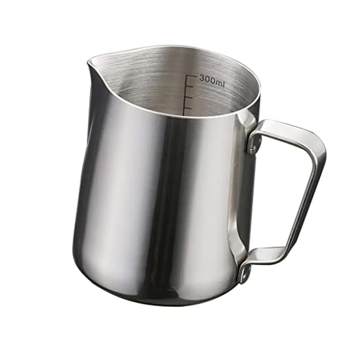 Jarra de espuma de leite de aço inoxidável Cappuccino Barista Coffee Latte Art 300 ml/500 ml - prata, 350 ml