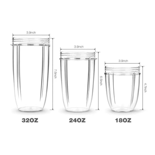 Vaso de licuadora de 18oz compatible con NutriBullet para evitar fugas de líquidos 3