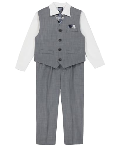 Nautica Baby-Boys 4-Piece Suit Set with Dress Shirt, Vest, Pants, and Tie