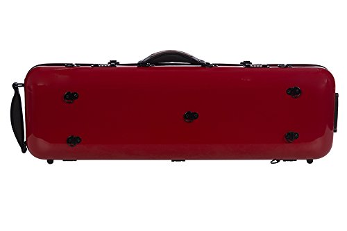 Geigenkoffer Fiberglass Safe Oblong 4/4 burgunderrot M-Case + Musiktasche