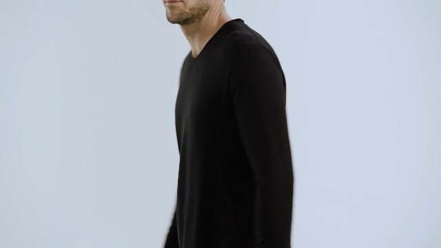 Mr. Davis Men's Long Sleeve Bamboo Viscose Base Layer Undershirt