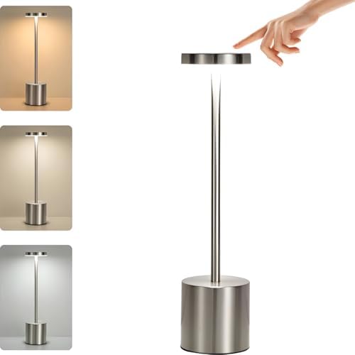 Luminária Dimerizável Touch 3 Cores de Luz E Modo Intensidade, Ab...