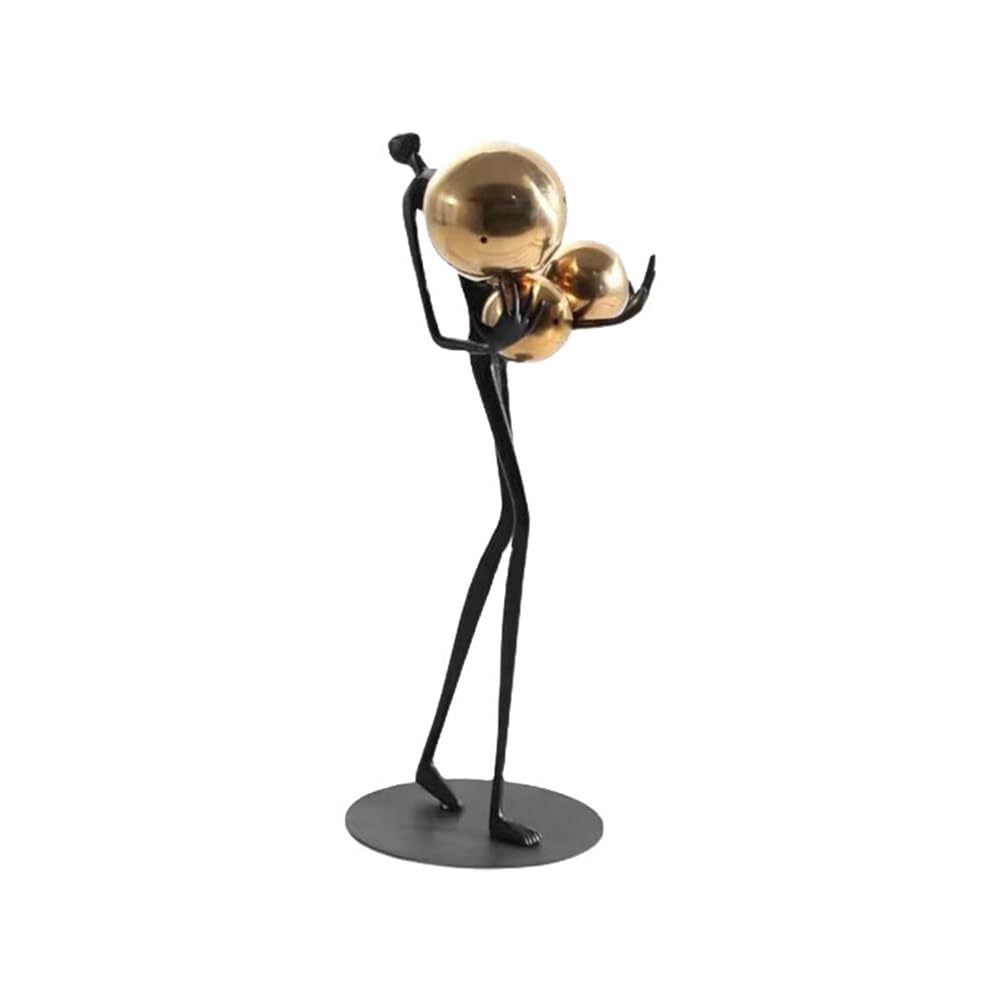 CTRLZS 1 Piece Abstract Art Metal Iron Art Sculpture Home Decoration Living Room Bedroom Black