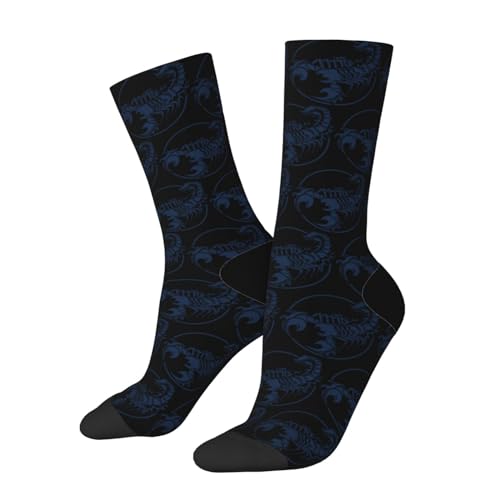 Scorpion Socks For Men Women Casual Crew Socks Athletic Running Socks Wicking Socks