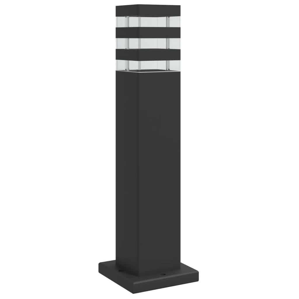 Lampadaire d'extérieur noir en aluminium 50 cm IP44 pour jardin