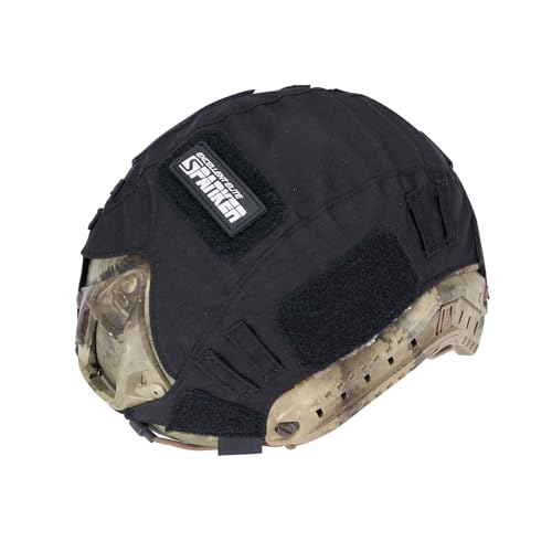 Image of EXCELLENT ELITE SPANKER Tactical Helmet Cover, Military Fast Helmet Cover for Ops-Core Fast PJ/MH in Size M/L -Without Helmet(Black
