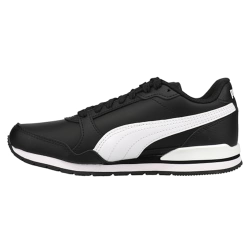 PUMA Mens St Runner V3 Leather Lace Up Sneakers Shoes Casual - Black3