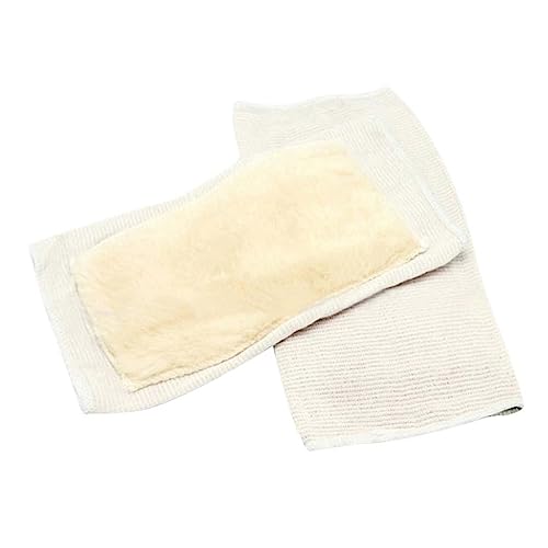 WOFASHPURET 1 Pair Warm Knee Support Sleeves Thicken Artificial Wool Knee Pads for for Dance Yoga and Winter Outdoor Activities