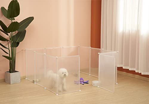 Allisandro-Small-Pet-Playpen-Small-Animal-Cage-for-Indoor-Outdoor-Use-Foldable-Yard-Fence-for-Small-Animal-Puppy-Kitten-Guinea-Pigs-Bunny-Turtle-Hamster Foldable Yard Fence for Small Animal
